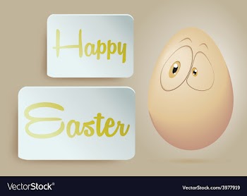 Egg Happy Easter vector image