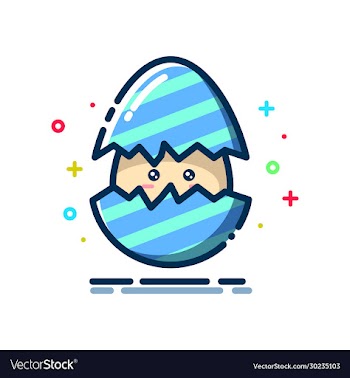 egg hatch with a smile expression