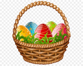 Egg in the basket Easter egg - Easter Egg Basket PNG Clip Art Image 