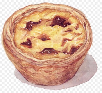 Egg tart Bakery Fried egg Pastel de nata - Hand-painted egg tarts 