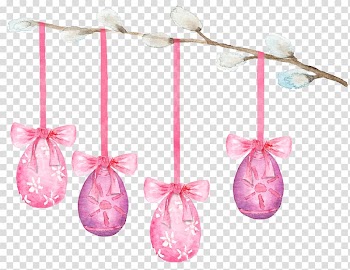 Egg Watercolor painting Google s, Hanging eggs transparent background PNG clipart