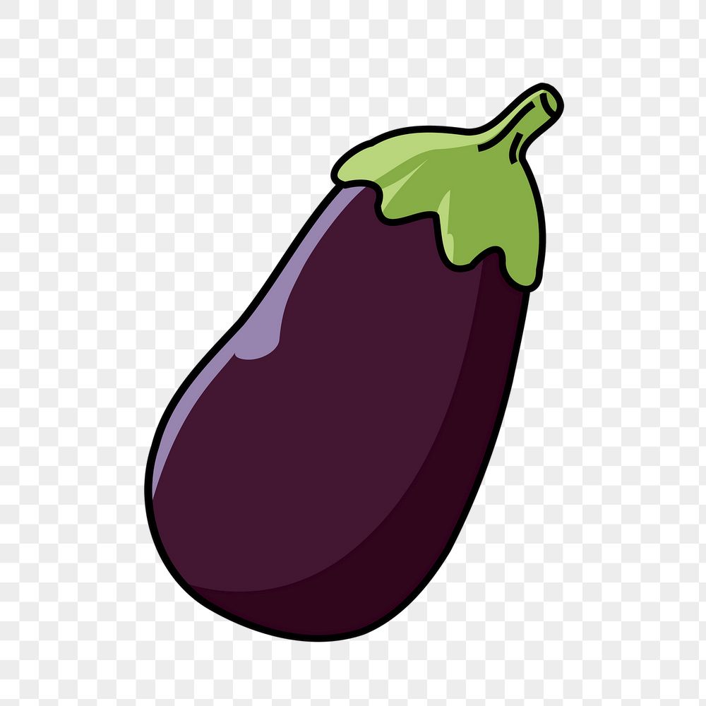 Eggplant png sticker, vegetable illustration | Free PNG - rawpixel