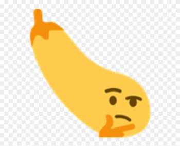 Eggplant Thinking Emoji