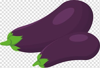 Eggplant Vegetable Cartoon Dish, painted eggplant transparent background PNG clipart