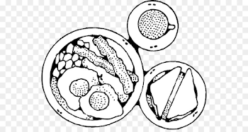 Eggs And Bacon Png Black And White & Transparent Images #9076 - PNGio