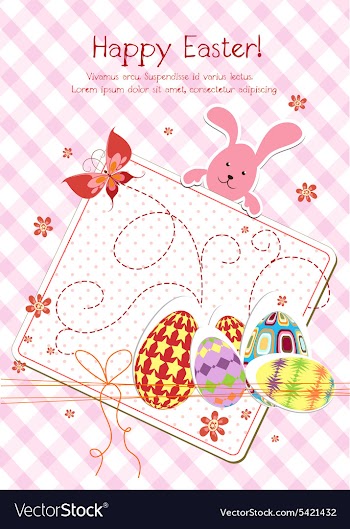 Eggs with butterfly vector image