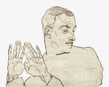 Egon Schiele&rsquo;s Arthur Roessler clipart, | Free PSD Illustration - rawpixel