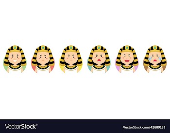egypt avatar with various expression