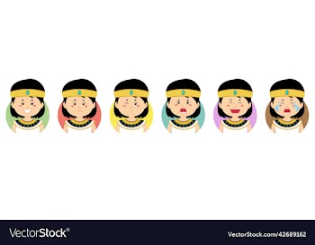 egypt avatar with various expression