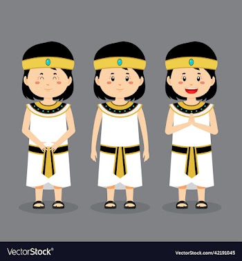 egypt character with various expression