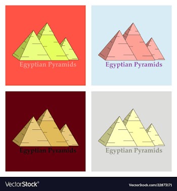 Egypt pyramid giza pyramid vector image