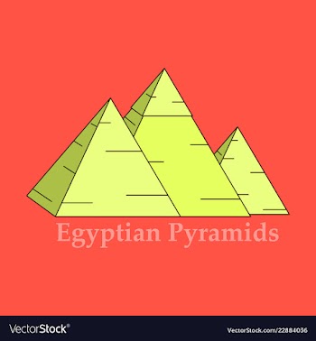 Egypt pyramid giza pyramid vector image