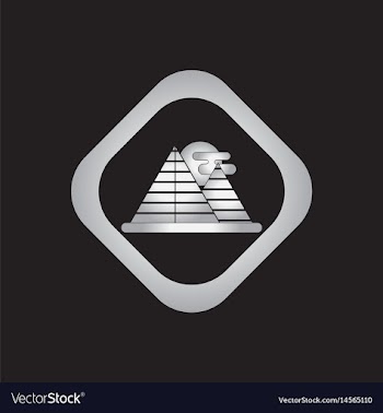 Egypt pyramids and sun vector image