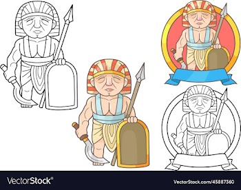 egyptian antique warrior