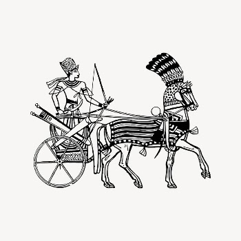 Egyptian chariot clipart, drawing illustration | Free Vector Illustration - rawpixel