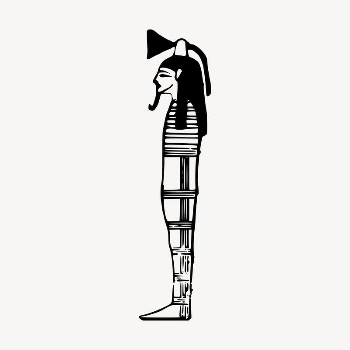 Egyptian mummy collage element, ancient | Free Vector Illustration - rawpixel