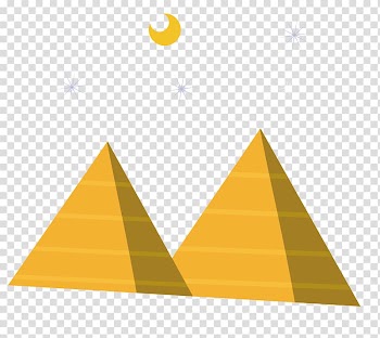 Egyptian pyramids , Night pyramid material transparent background PNG clipart