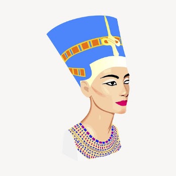Egyptian queen illustration, Nefertiti portrait. | Free Photo - rawpixel
