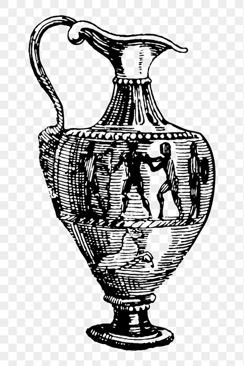 Egyptian vase png sticker illustration, | Free PNG - rawpixel