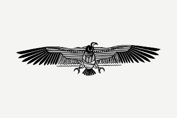 Egyptian vulture clipart illustration psd. | Free PSD - rawpixel