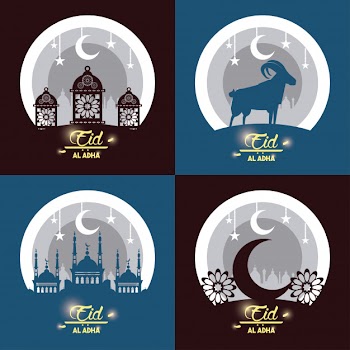 Eid al adha feast of the muslim Free Vector