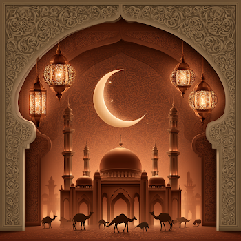 Eid al-Adha Mubarak Greeting Card Design