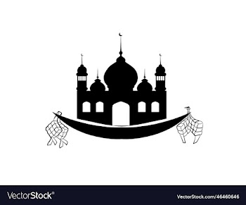 eid al-fitr celebration with mosqu