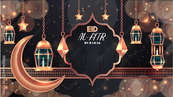 Eid Al FITR Islamic festival religious background design print template