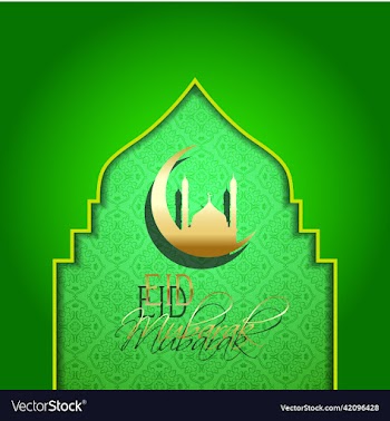eid mubarak background with decorative type