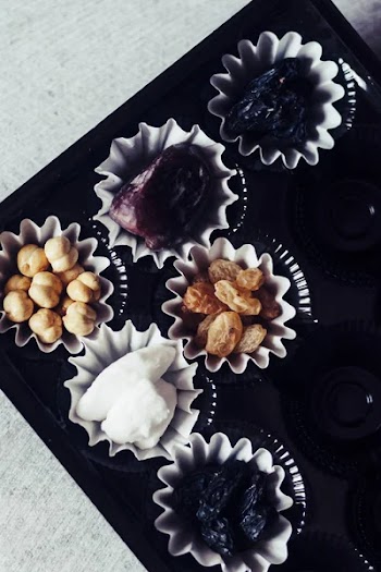 Eid Mubarak. Different iftar sweets. Celebrating Eid Al Adha. Islamic traditional holiday. Eid al-Fitr. Holly month Ramadan. Middle Eastern religious holiday. Dried date fruit. Flat lay, top view.