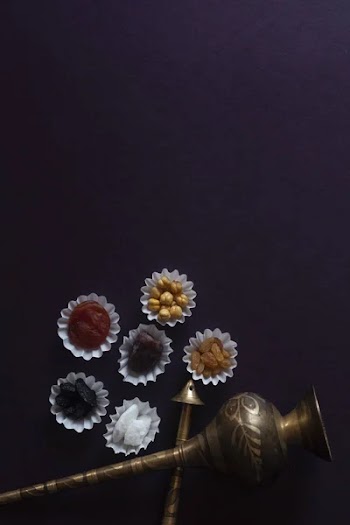 Eid Mubarak. Different iftar sweets. Celebrating Eid Al Adha. Islamic traditional holiday. Eid al-Fitr. Holly month Ramadan. Middle Eastern religious holiday. Dried date fruit. Flat lay, top view.
