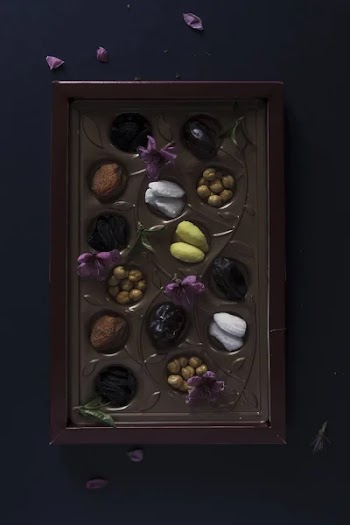 Eid Mubarak. Different iftar sweets. Celebrating Eid Al Adha. Islamic traditional holiday. Eid al-Fitr. Holly month Ramadan. Middle Eastern religious holiday. Dried date fruit. Flat lay, top view.