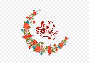 Eid Mubarak Eid al-Adha Eid al-Fitr Islam Illustration - An Islamic flower; a moon pattern 