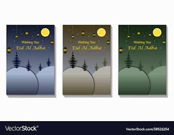eid mubarak flyer design three color