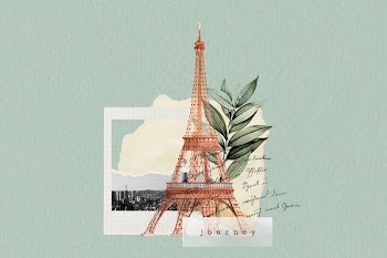 Eiffel tower aesthetic background, travel | Free Photo - rawpixel