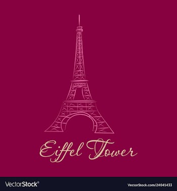Eiffel tower architecture from paris france vector image