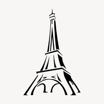 Eiffel tower collage element, landmark | Free PSD - rawpixel