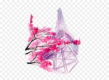 Eiffel Tower Drawing Watercolor painting Illustration - Eiffel Tower 