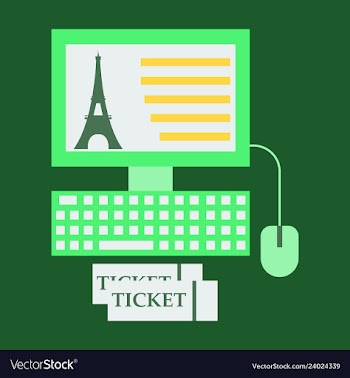 Eiffel tower icon in computer vector image