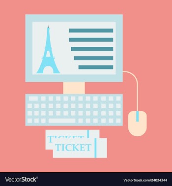 Eiffel tower icon in computer vector image