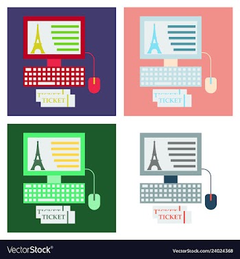 Eiffel tower icon in computer vector image