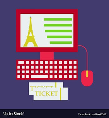 Eiffel tower icon in computer vector image