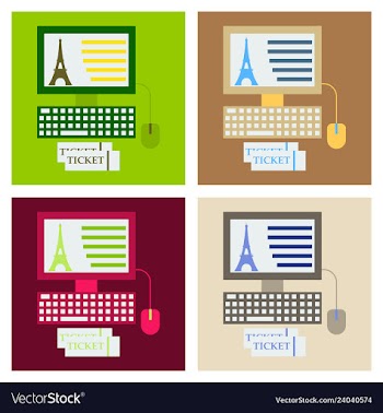 Eiffel tower icon in computer vector image