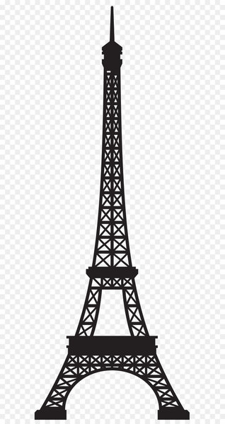 Eiffel Tower Landmark Clip art - Eiffel Tower Silhouette PNG Clip Art Image 