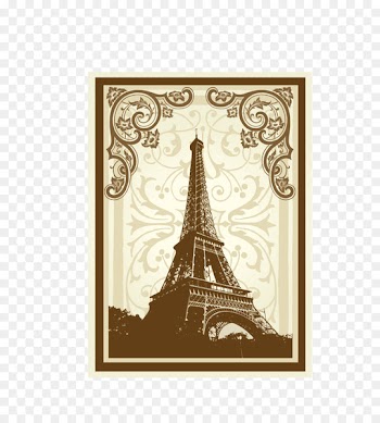 Eiffel Tower Notre-Dame de Paris Willis Tower Tower of London Taipei 101 - Vintage British stamp 