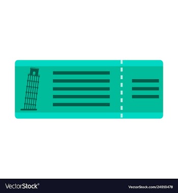 Eiffel tower on ticket vector image