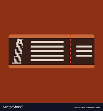 Eiffel tower on ticket vector image
