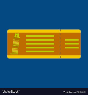 Eiffel tower on ticket vector image