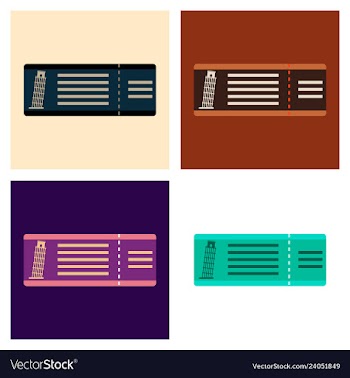 Eiffel tower on ticket vector image