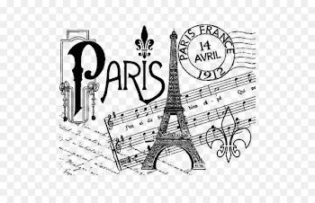 Eiffel Tower Paper Throw pillow Hessian fabric - PARIS 